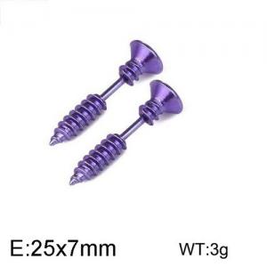 Stainless Steel Earring - KE95524-WGLN