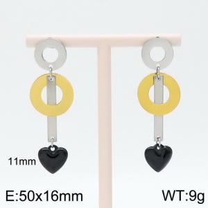 SS Gold-Plating Earring - KE95622-Z