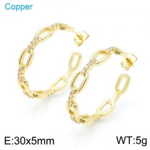 Copper Earring - KE95787-TJG