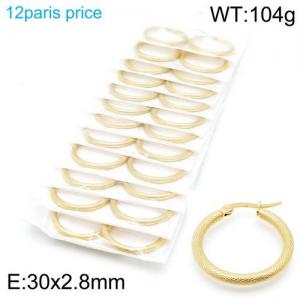 SS Gold-Plating Earring - KE95811-YN