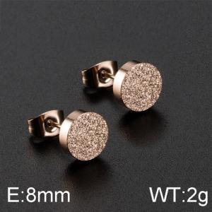 SS Rose Gold-Plating Earring - KE96022-WGQF