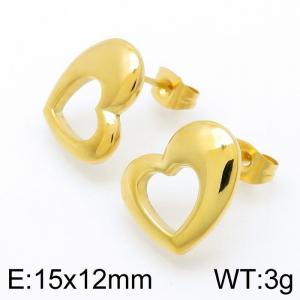 SS Gold-Plating Earring - KE96576-Z