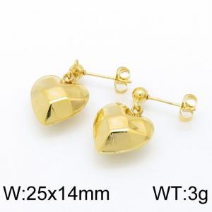 SS Gold-Plating Earring - KE96577-Z