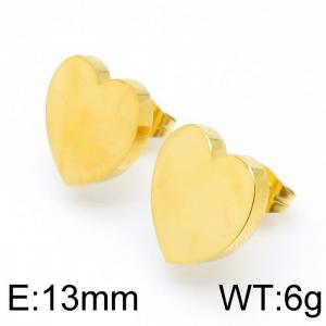 SS Gold-Plating Earring - KE96587-Z