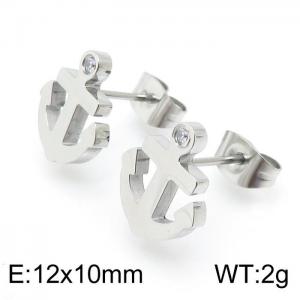 Stainless Steel Stone&Crystal Earring - KE96592-Z