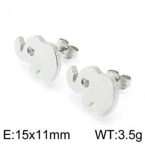 Stainless Steel Stone&Crystal Earring - KE96594-Z