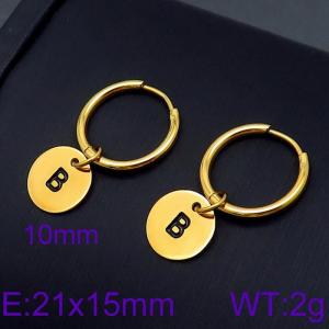 SS Gold-Plating Earring - KE96681-Z