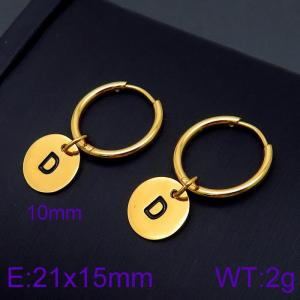 SS Gold-Plating Earring - KE96683-Z