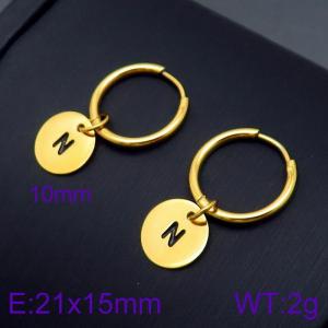 SS Gold-Plating Earring - KE96692-Z