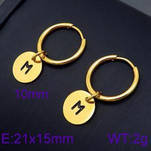 SS Gold-Plating Earring - KE96693-Z