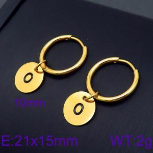 SS Gold-Plating Earring - KE96694-Z