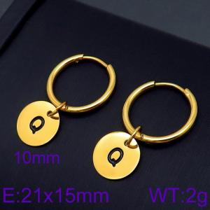 SS Gold-Plating Earring - KE96696-Z