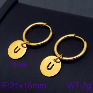 SS Gold-Plating Earring - KE96700-Z