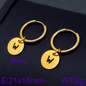 SS Gold-Plating Earring - KE96702-Z