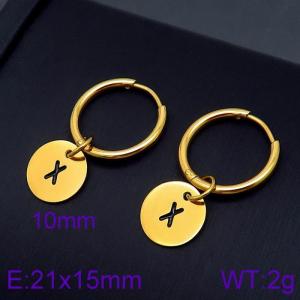 SS Gold-Plating Earring - KE96703-Z