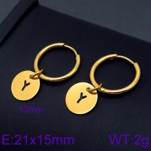 SS Gold-Plating Earring - KE96704-Z