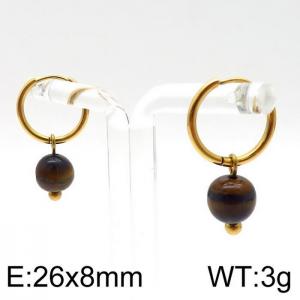 SS Gold-Plating Earring - KE96720-Z