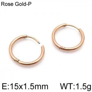 SS Rose Gold-Plating Earring - KE96734-Z