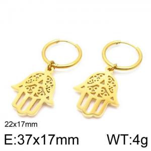 SS Gold-Plating Earring - KE96737-Z