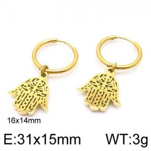 SS Gold-Plating Earring - KE96740-Z