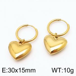 SS Gold-Plating Earring - KE96752-Z