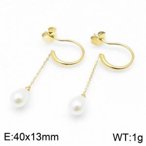 SS Gold-Plating Earring - KE97014-KFC