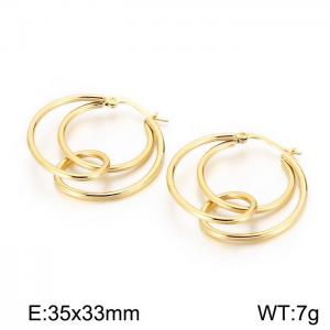 SS Gold-Plating Earring - KE97029-KFC