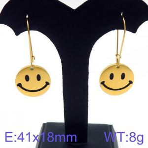 SS Gold-Plating Earring - KE97078-Z