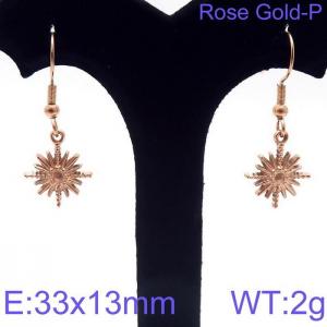 SS Rose Gold-Plating Earring - KE97081-Z
