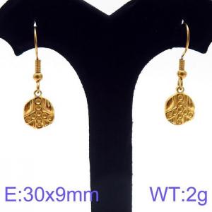 SS Gold-Plating Earring - KE97085-Z