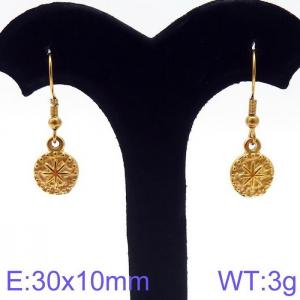 SS Gold-Plating Earring - KE97087-Z