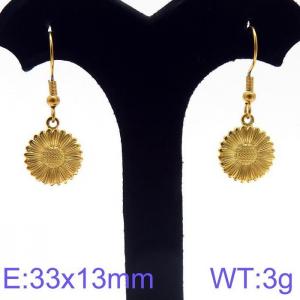 SS Gold-Plating Earring - KE97088-Z