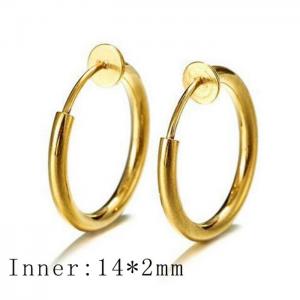 SS Gold-Plating Earring - KE97105-WGLH