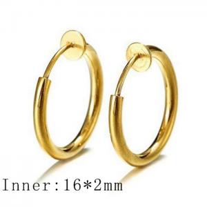 SS Gold-Plating Earring - KE97106-WGLH