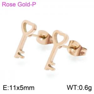 SS Rose Gold-Plating Earring - KE97121-HG