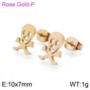 SS Rose Gold-Plating Earring - KE97134-HG