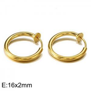 SS Gold-Plating Earring - KE97320-WGHW