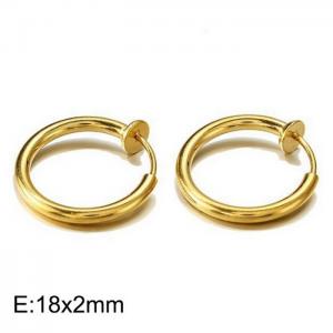 SS Gold-Plating Earring - KE97324-WGHW