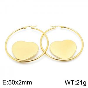 SS Gold-Plating Earring - KE97331-HJ