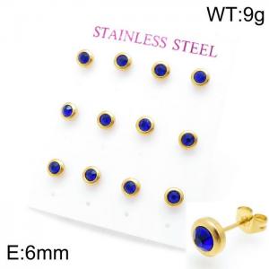 Stainless Steel Stone&Crystal Earring - KE97369-HR