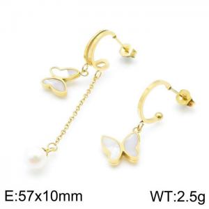 SS Gold-Plating Earring - KE97480-HM