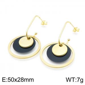 SS Gold-Plating Earring - KE97506-SS