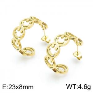 SS Gold-Plating Earring - KE97730-HM