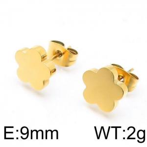 SS Gold-Plating Earring - KE97774-Z