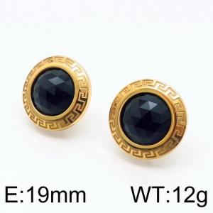 SS Gold-Plating Earring - KE97781-Z