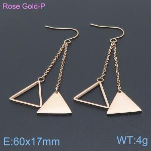SS Rose Gold-Plating Earring - KE98002-KLX