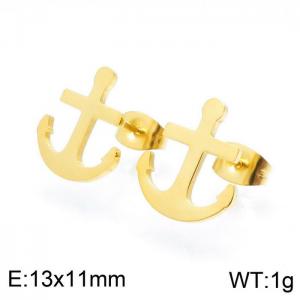 SS Gold-Plating Earring - KE98067-SH