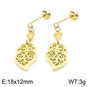 SS Gold-Plating Earring - KE98200-Z