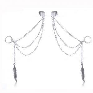 Stainless Steel Earring - KE98216-WGLN