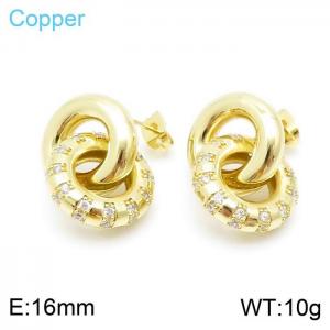 Copper Earring - KE98225-JT